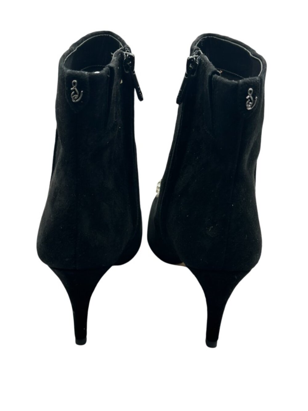 Sam Edelman Ulissa Luster Black Suede Bootie 7.5 - Picture 7 of 13